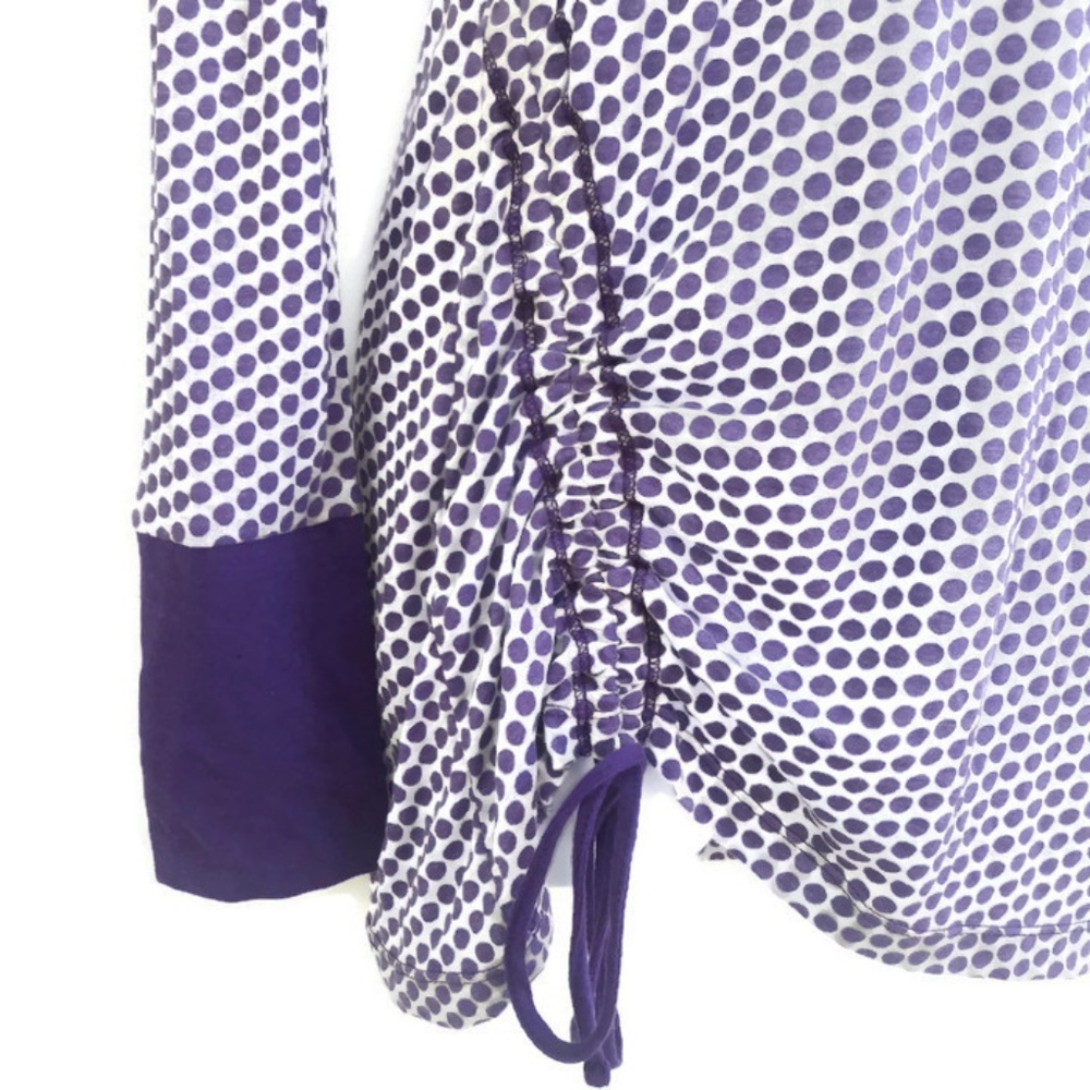 NEW prAna Hoodie Sweatshirt Burnout Knit Polka Dot S - Picture 3 of 6